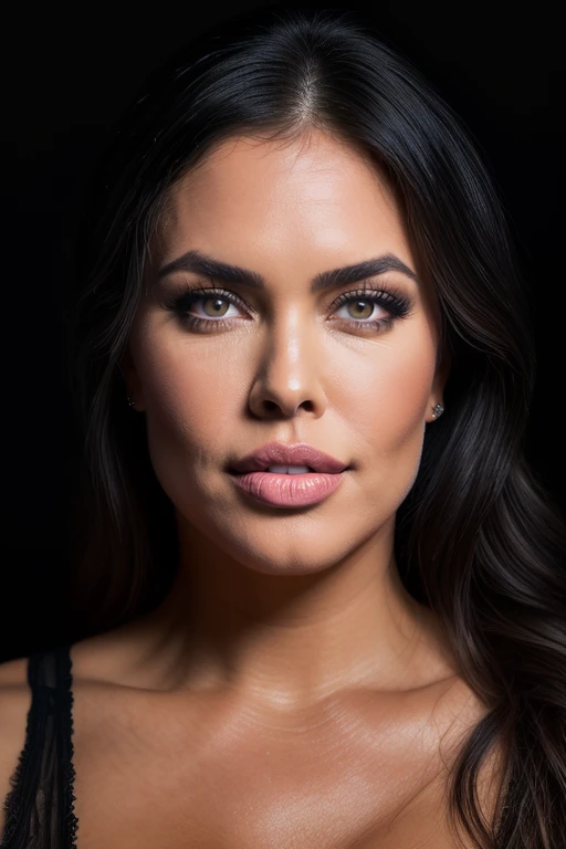 DEN_avitacorinne_OF,
((headshot:1.1) portrait on a plain black background, (headshot:1.2), face focus, intricate (beautiful eyes:1.2), (wide open eyes:1.1), Big eyes, clean photo, circle lighting, high contrast:1.2),
bokeh, f1.4, 40mm, photorealistic, raw, 8k, textured skin, skin pores, intricate details <lora:epi_noiseoffset2:1>, epiCRealism