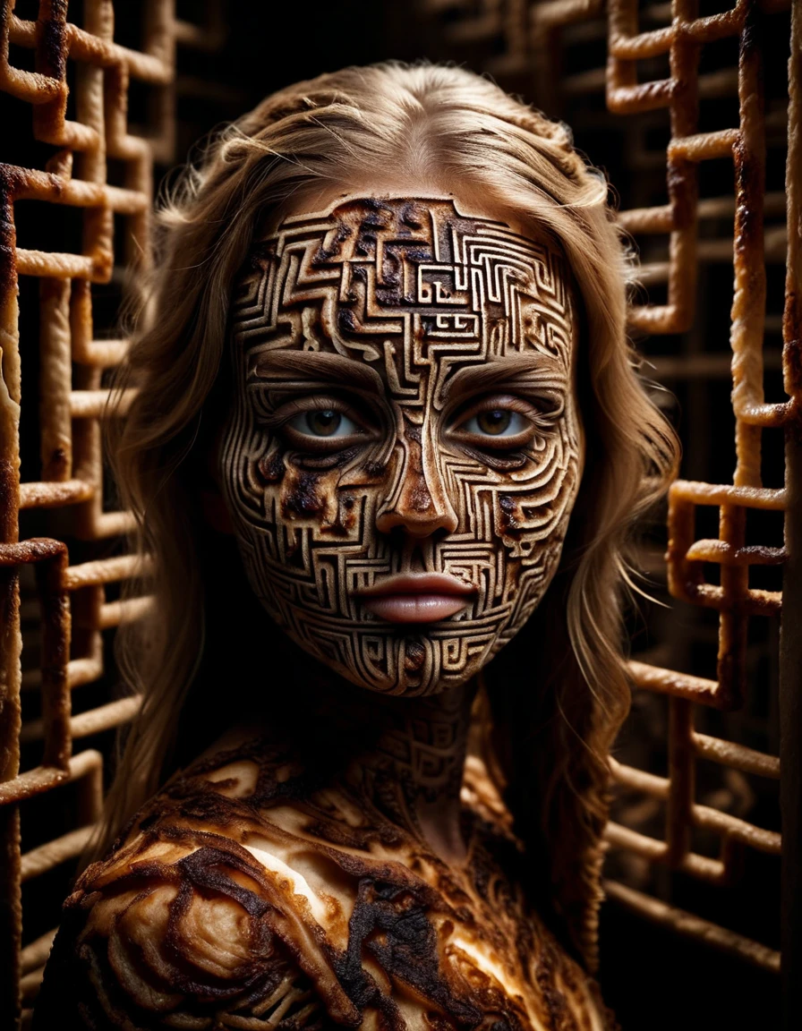 photograph, Labyrinthine made of ral-roasted, smooth, detailed portraiture, BW, realism, <lora:ral-roasted-sdxl:0.8>, gorgeous, dramatic, ambient, complex, sunny, very inspirational, highly intricate, ambient atmosphere, inspired