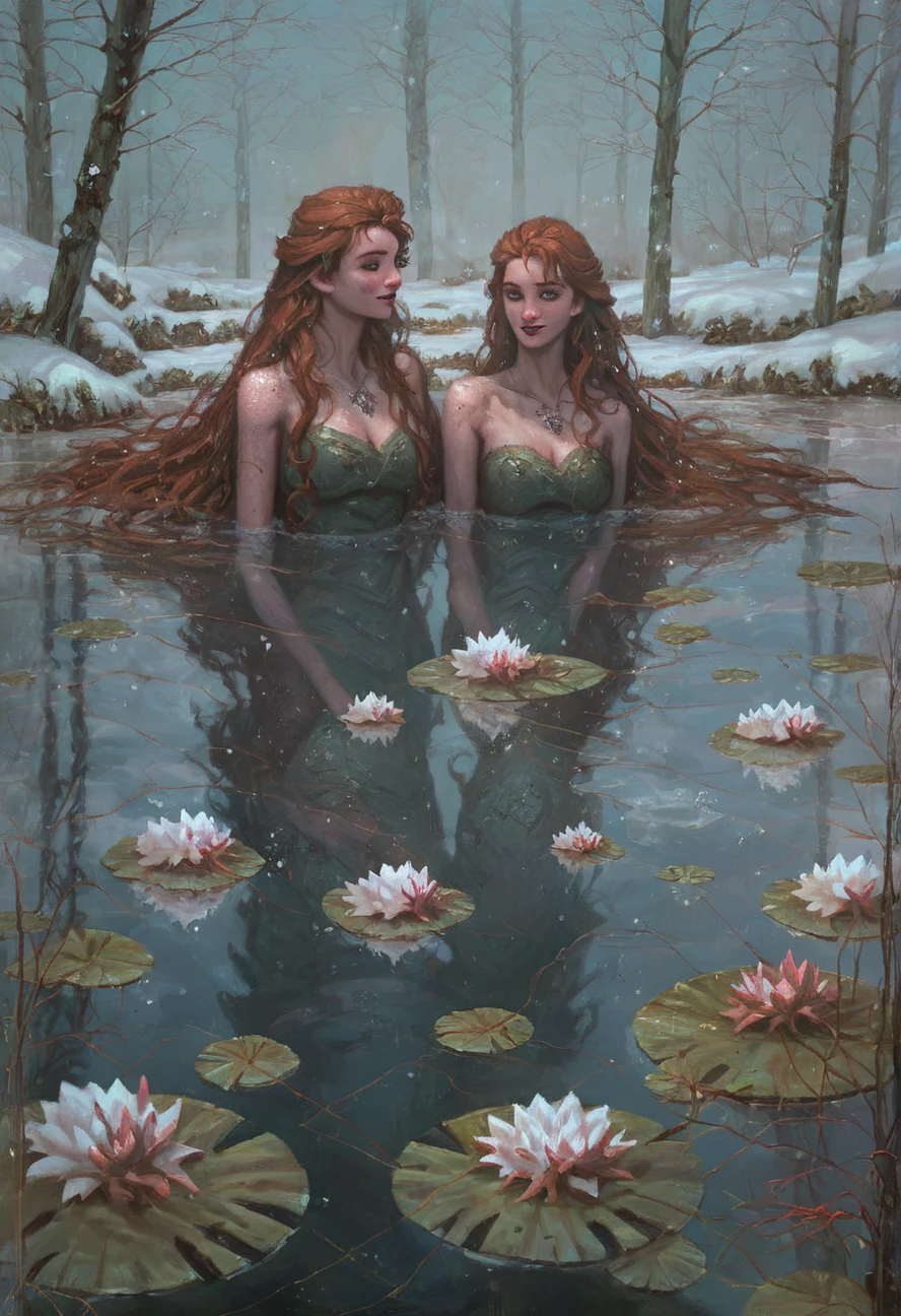 (score_9, score_8_up, score_7_up, score_6_up  :1)
,
beautiful female water, wearing seaweed and debris, siren, in water, frozen pond, ice, snow, withered trees, fog
,
,
detailed (painting :0.6), high quality
,
,
j331_dopaprime <lora:j331_dopaprime_05:0.7>