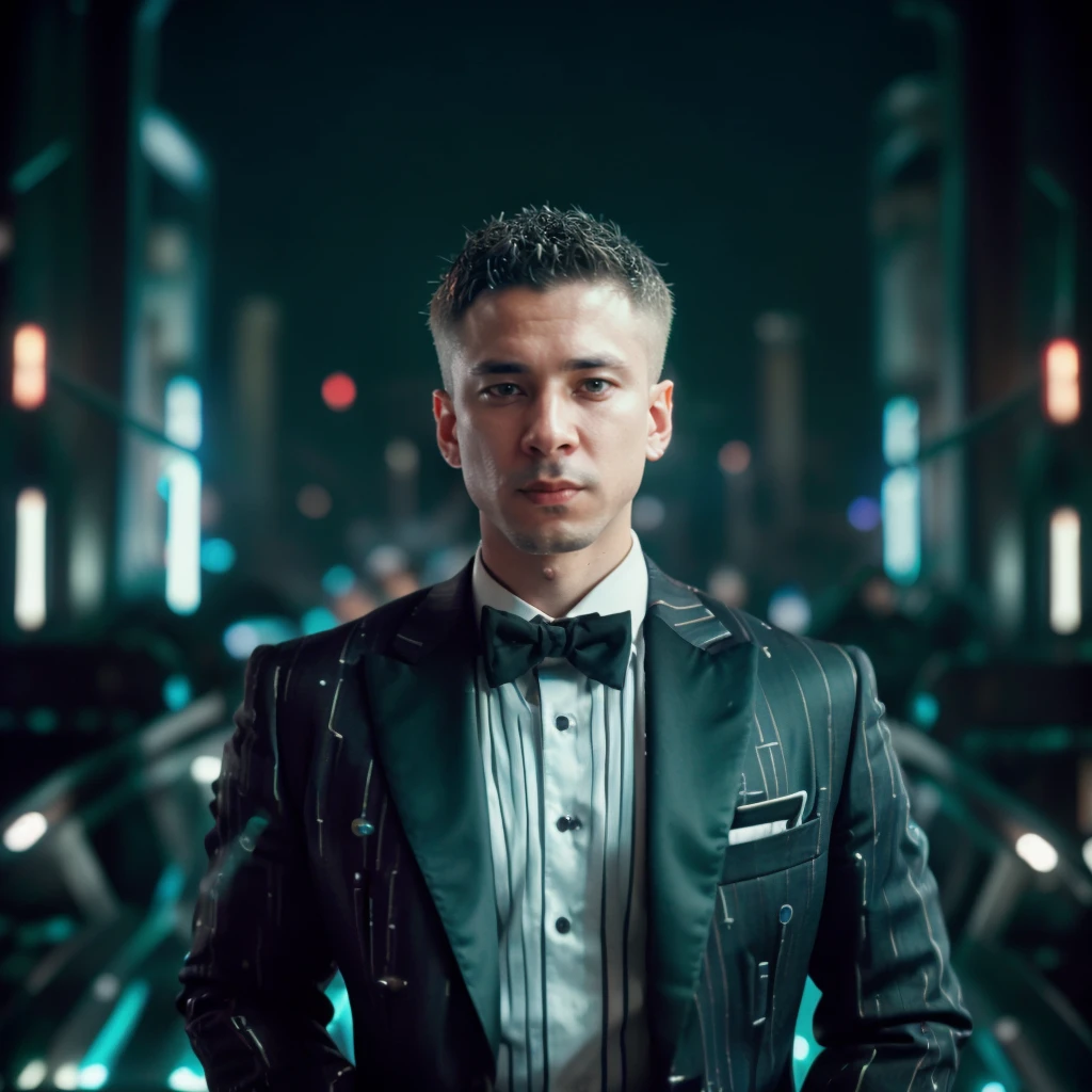 DLSR photo of richiears person, in blade runner, daylight, professional photography, high resolution, detailed photo, RAW, still film, f/16, uhd, hdr, 4k <lora:richiears_23400:1>