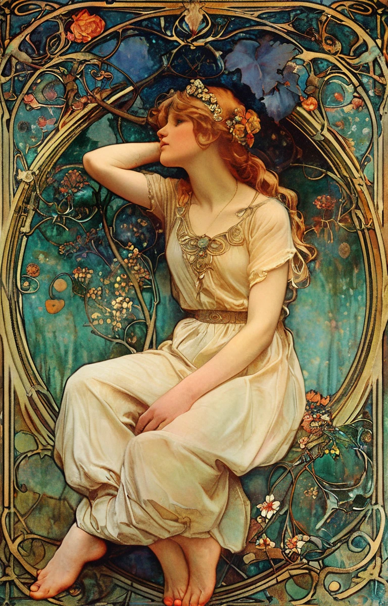 masterpiece,best quality,<lora:tbh200-sdxl:0.9>,illustration,style of style of Alphonse Mucha animals