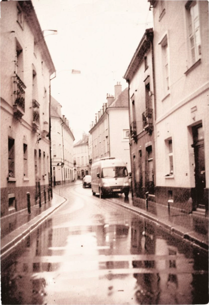 lith_argenta_Superbrom_SBS11PE, instagram photo, a rainy and dark street in europe, hard shadows, film grain