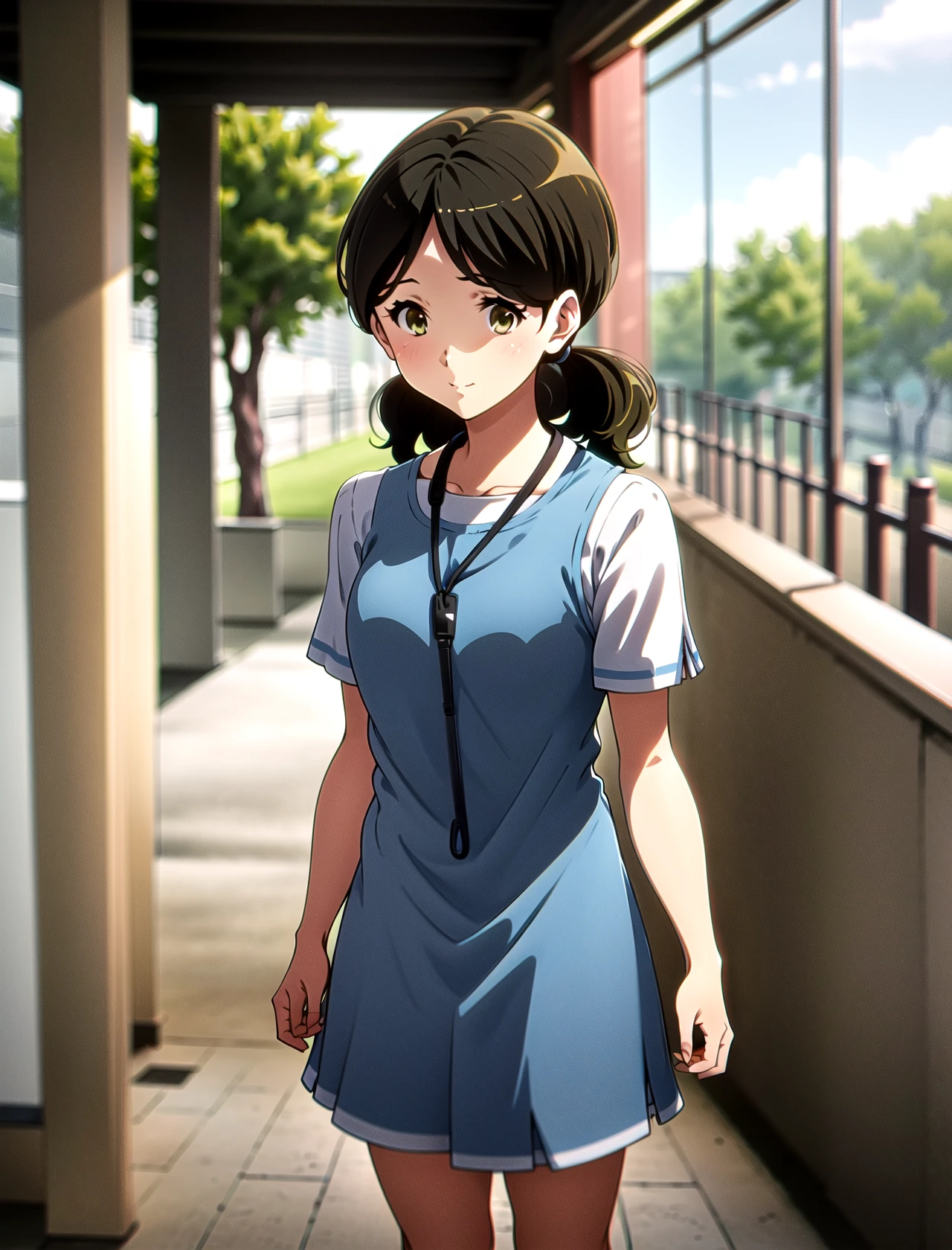 Haruka Ogasawara, outside, standing <lora:Haruka-Ogasawara:1>