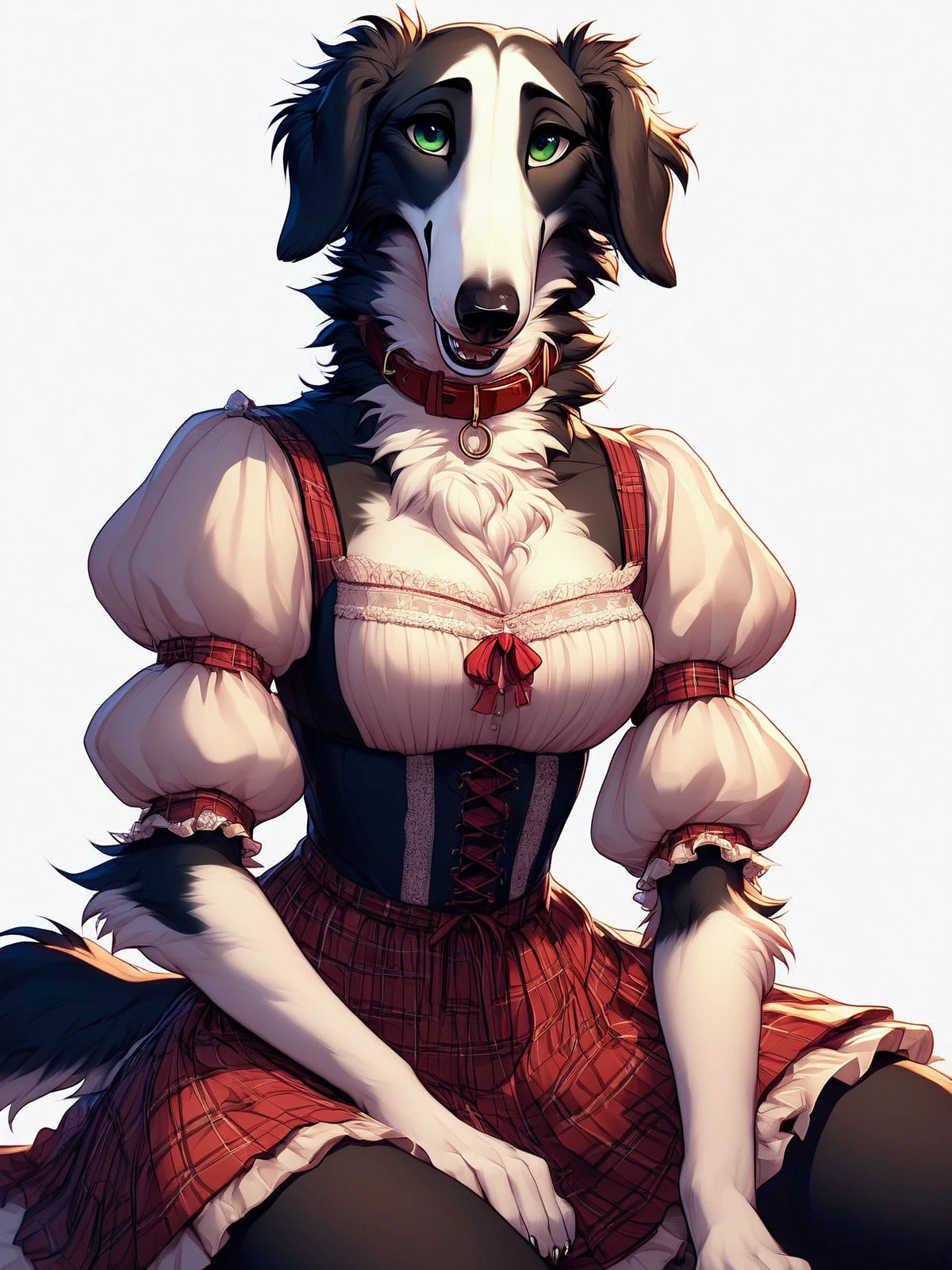 Borzoi Dog (Anthro) [Pony & Illustrious & SD 1.5] v1.0 Pony SDXL