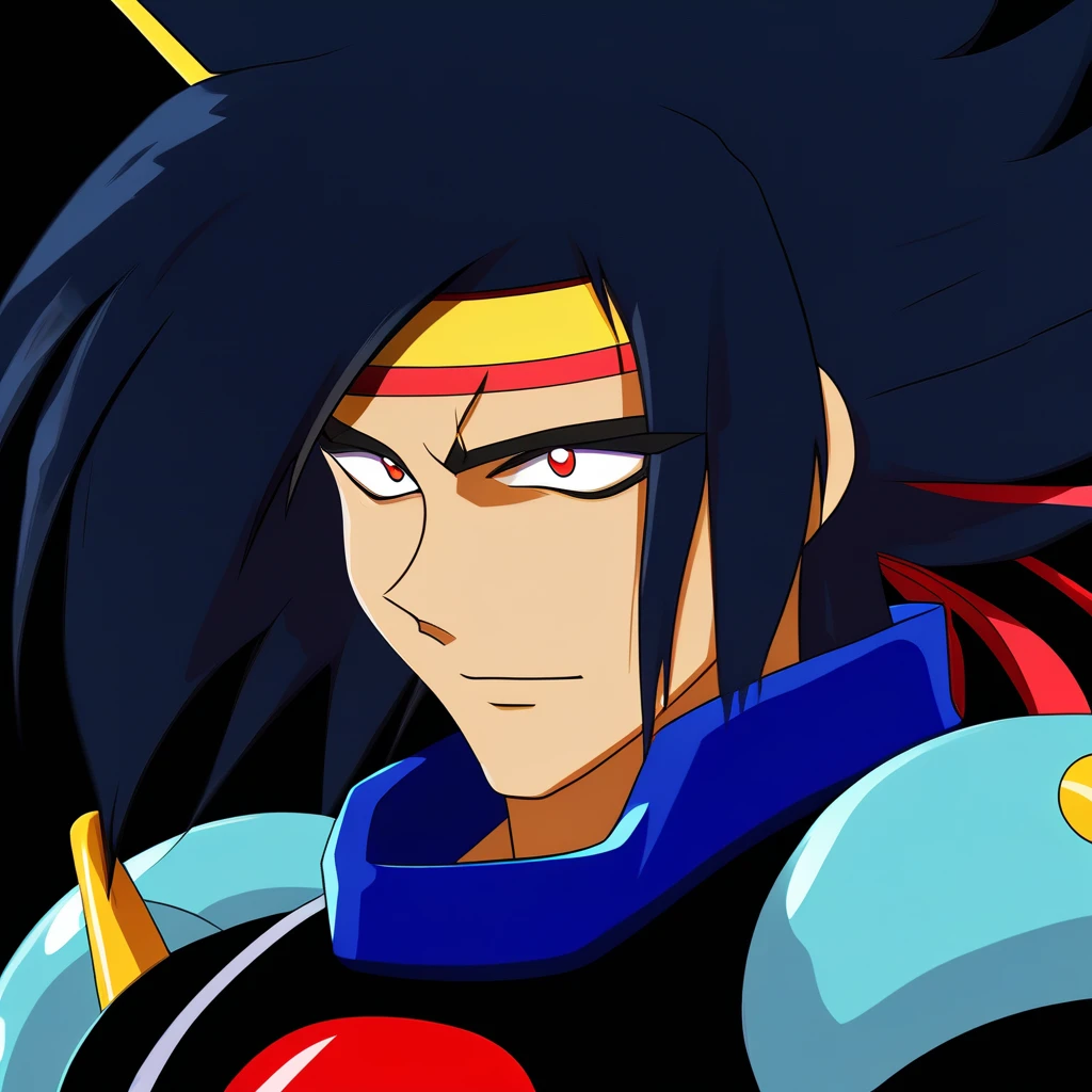 Domon Kasshu, black uniform, hd, 4k, 8k, masterpiece, anime style