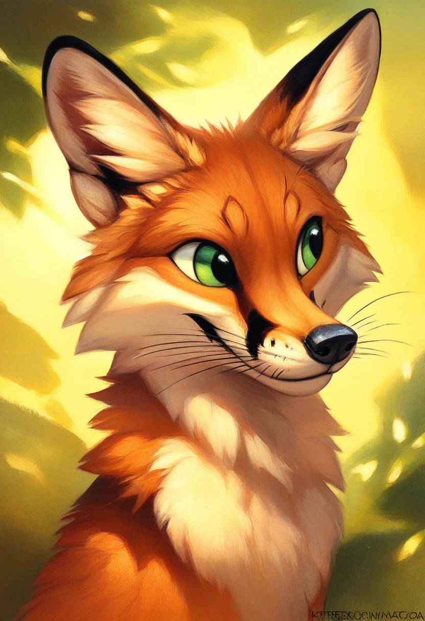 score_9, score_8_up, score_7_up, source_furry, rating_safe, by kenket,
anthro, canine, feral, fox, orange body, green eyes, whiskers, quadruped,
<lora:E6_Styles_-_Kenket_Definitive_Edition_v2:1>