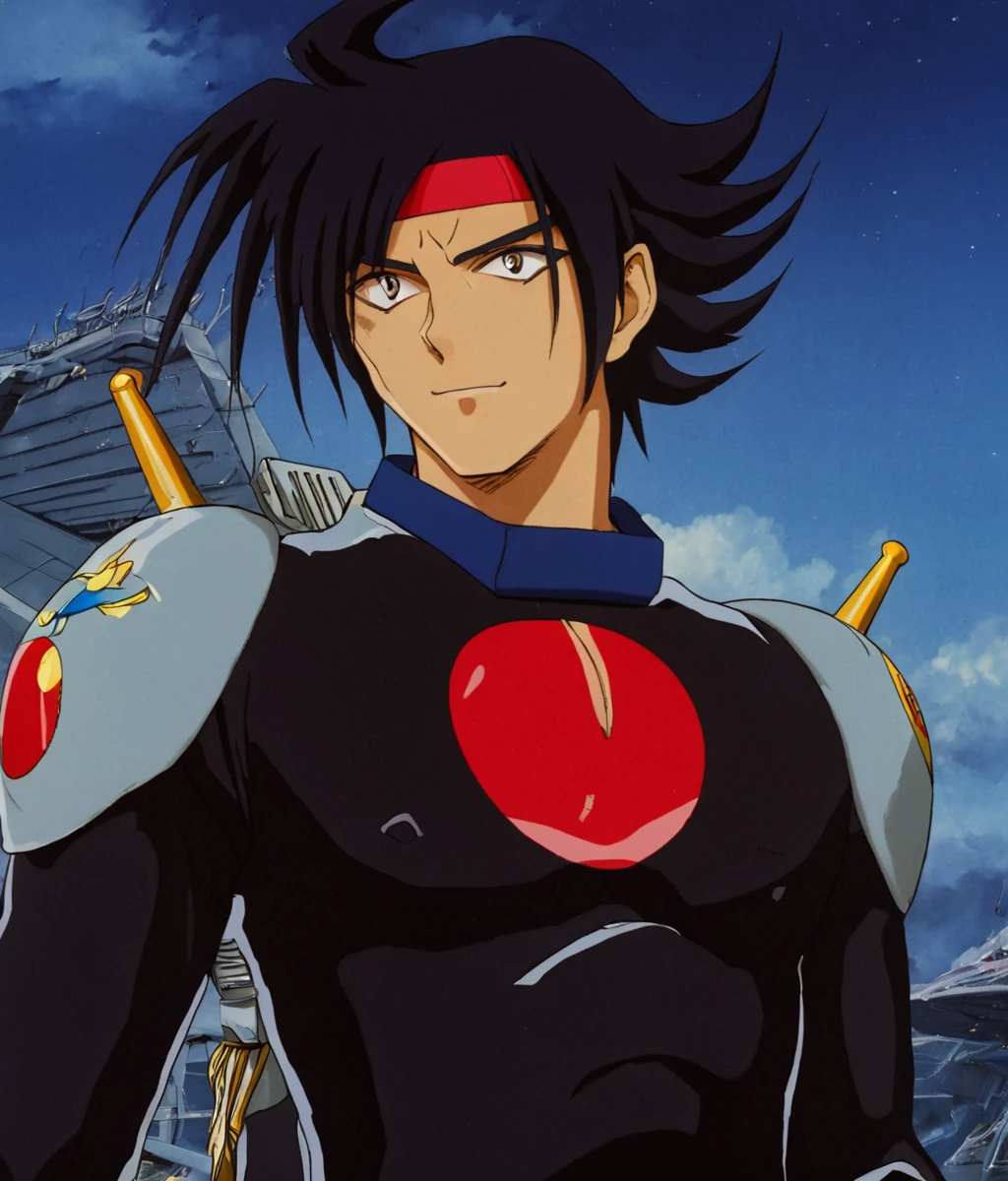 <lora:Domon_Kasshu_from_Mobile_Fighter_G_Gundam:1> domon kasshu, anime style, male, wearing black uniform,
hd, high resolution, 4k, 8k, masterpiece