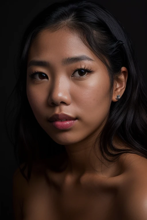 DEN_alisonangel_OF,
((headshot:1.2) portrait on a (plain background:1.2), (headshot:1.2), (face focus:1.1), lighting from the left, (shadows:1.2), (left side lighting:1.2), (side light:1.3), (half lit face:1.1), (strong shadows:1.2):1.2),
bokeh, f1.4, 40mm, photorealistic, raw, 8k, textured skin, skin pores, intricate details <lora:epi_noiseoffset2:1>, epiCRealism