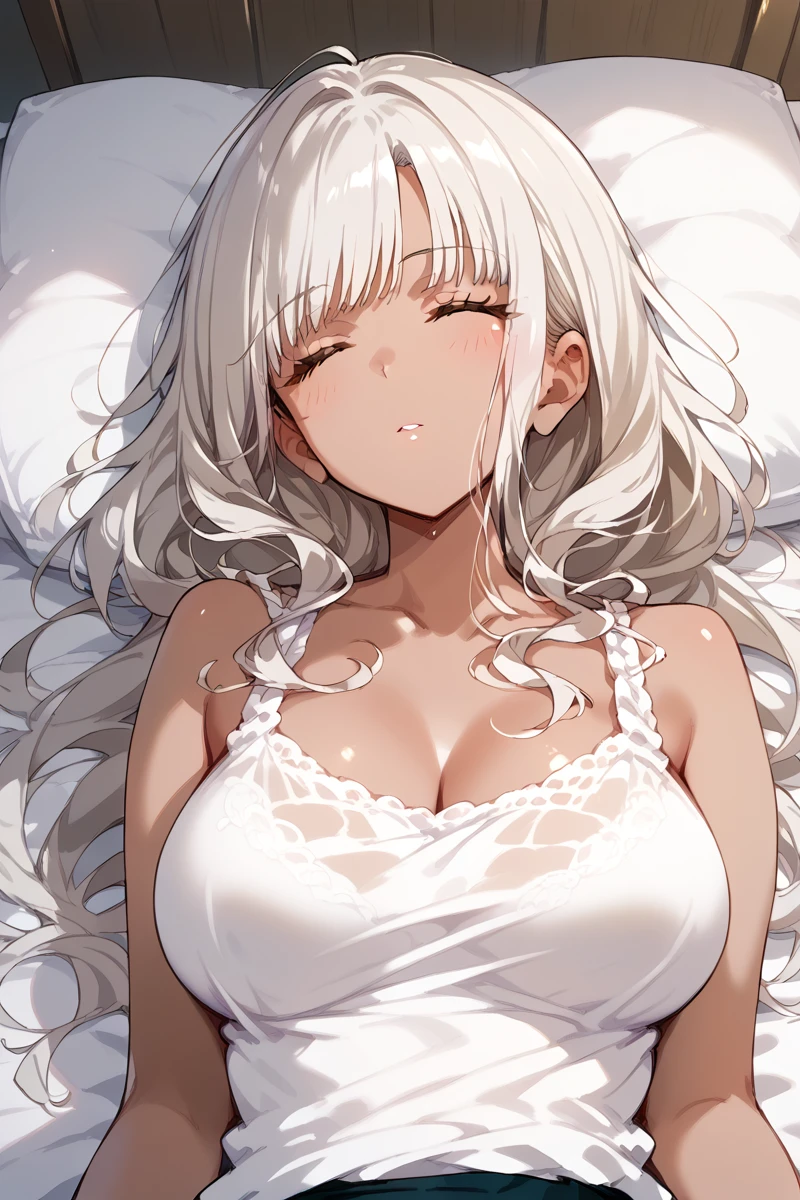 score_9, score_8_up, score_7_up, 1girl,
<lora:Matsuyama_Dalia:0.9> dalia, long hair, breasts, dark skin, sleep, sleepy,
 <lora:m1lfm3t3rXLP:1>