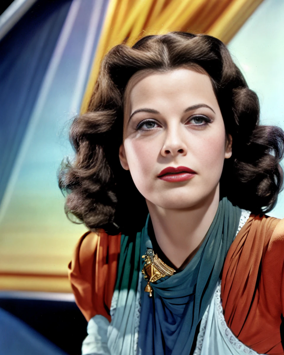 <lora:HedyLamarr:1> Hedy Lamarr as a captain on a big ship, properly dressed, 4k, raw, full color, master piece