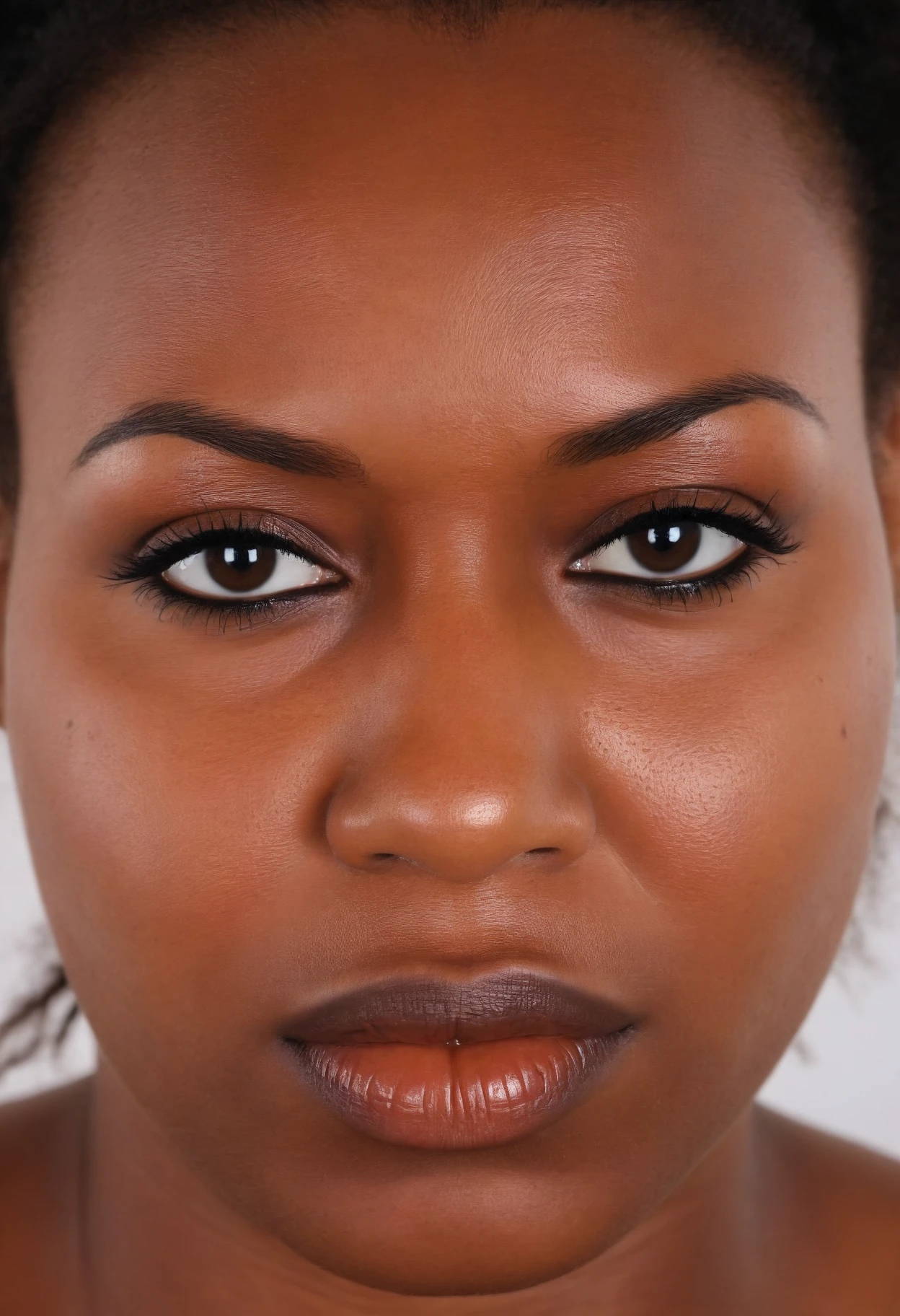 CZC, FACE african Hefty woman (Bemused:0.4) <lora:czc-XL:1>