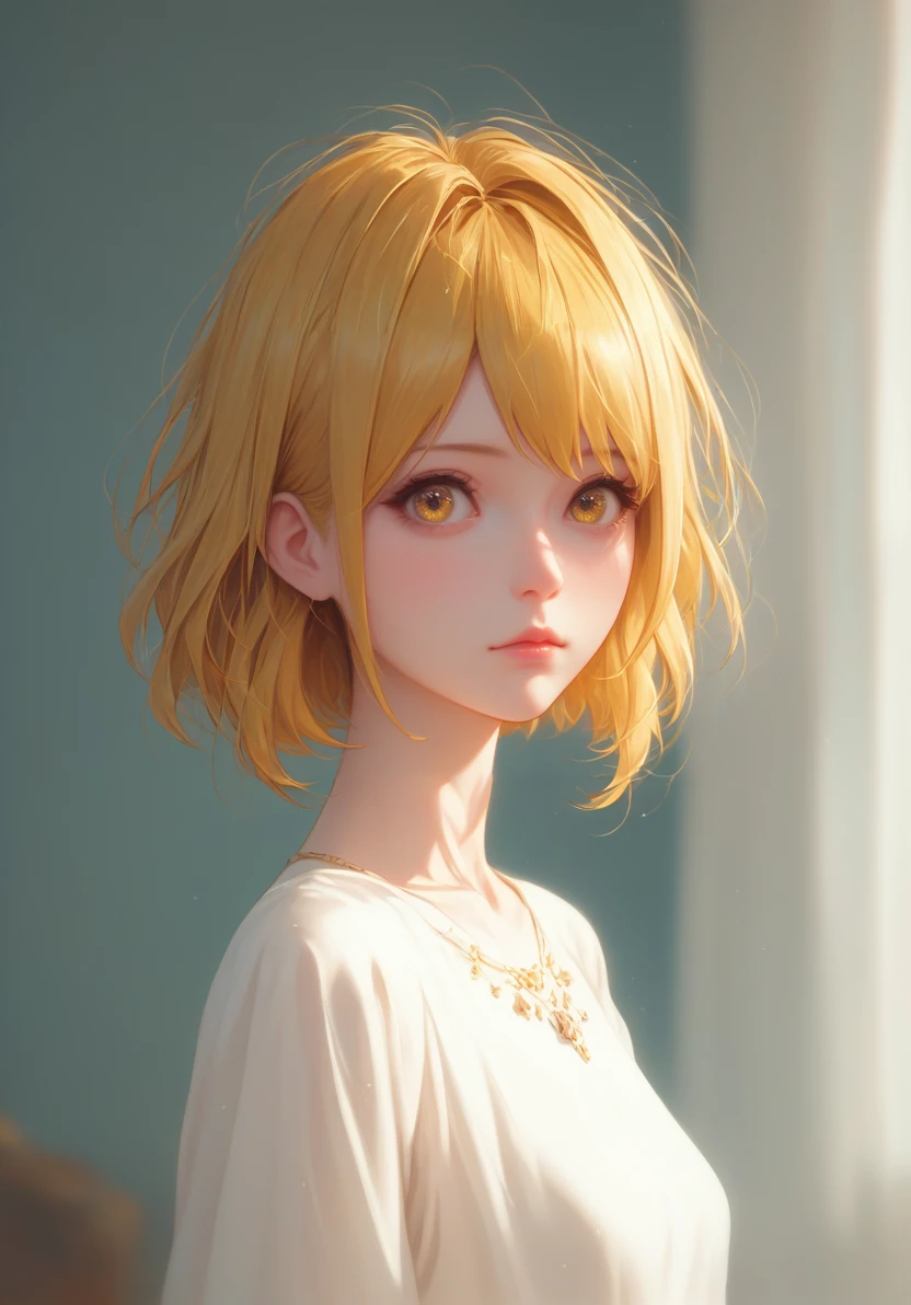 score_9, score_8_up, score_7_up, masterpiece, best quality, 1girl,  solo,  indoor,  <lora:AnisonChanV1:1>, Anison-Chan, blonde hair, yellow eyes