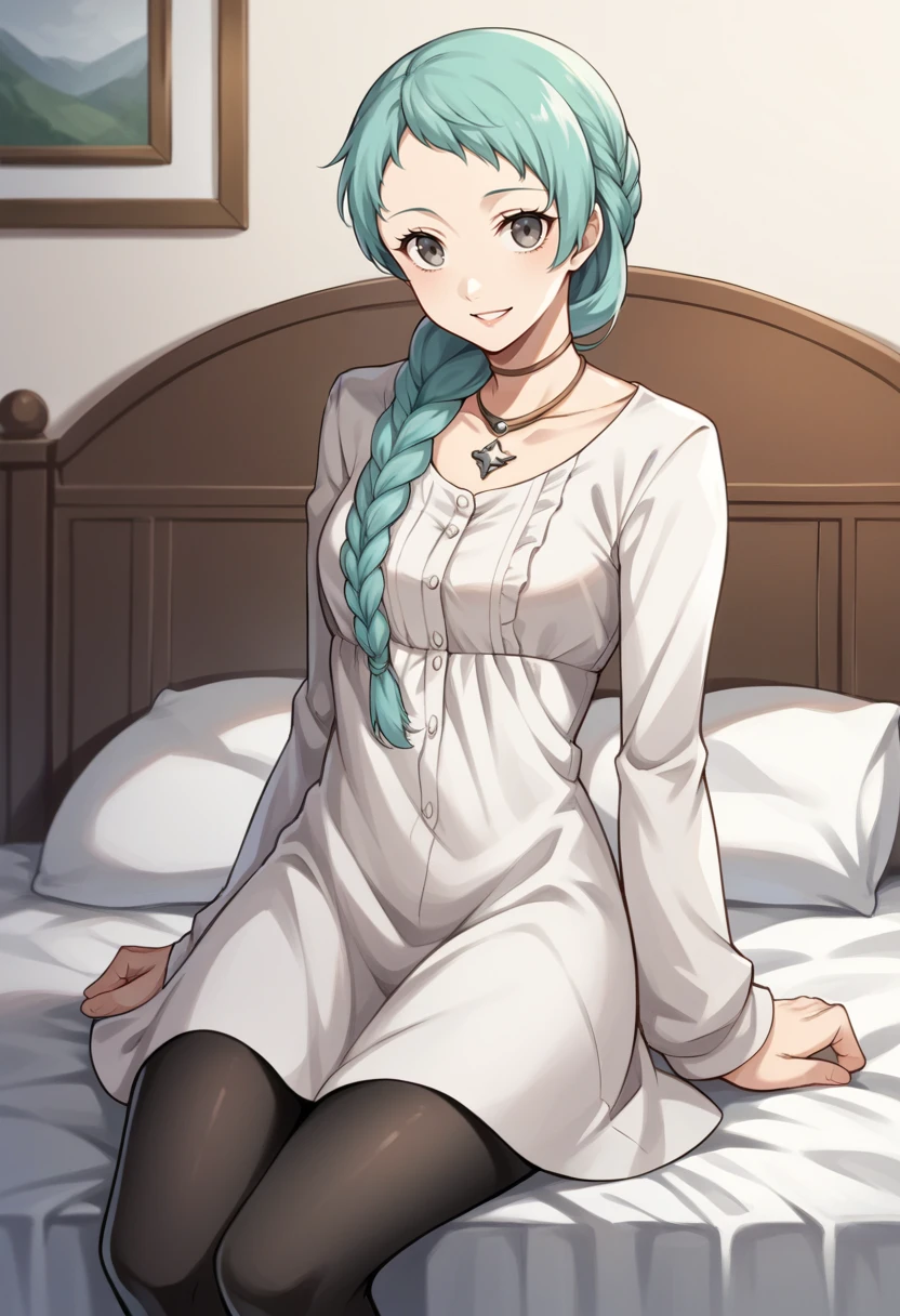 score_9, score_8_up, score_7_up, source_anime BREAK 1girl, solo,
<lora:zs_FuukaXL:1> fuukaarena, aqua hair, long hair, grey eyes, braid, necklace, dress, black pantyhose
cowboy shot, smile, bedroom, bed, sitting, looking at viewer