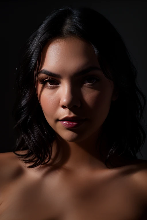 DEN_emily_kaye,
(headshot:1.2) portrait on a (plain background:1.2), (headshot:1.2), (face focus:1.1), lighting from the left, (shadows:1.2), (left side lighting:1.2), (side light:1.3), (half lit face:1.1), (strong shadows:1.2),
bokeh, f1.4, 40mm, photorealistic, raw, 8k, textured skin, skin pores, intricate details <lora:epi_noiseoffset2:1>, epiCRealism
