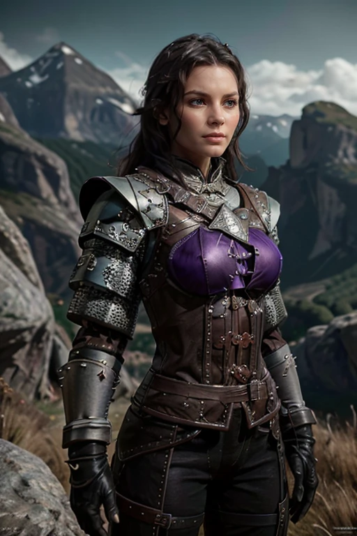 <lora:HXarmour_077:0.7>,mountain,glamour pose,, hxarmour,1girl,(dark purple armour:1.3),, ultra-detailed,extremely delicate and beautiful,(by exquisite colors block),masterpiece,best quality,unreal engine 5 rendering, light,movie,movie specffects,detailed details,HDR,UHD,8K,CG wallpaper,