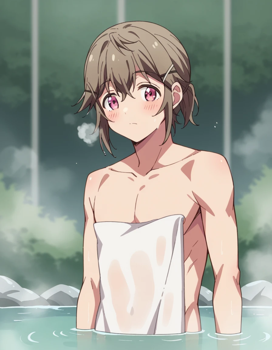 kazuma satou, short hair, brown hair, green eyes, high quality, score_9, score_8_up, score_7_up, amazing quality, best aesthetic, intricate details, masterpiece, best quality, 1male, solo, male_focus, feeling shy, fully naked, back view, inside a lake in a forest, night, moonlight, a bit wet, full body, handsome, detailed face, eyes and hands without errors, anime style, high detail, unity 8k wallpaper, high resolution, detailed high quality background, detalle nítido, extremadamente detallado, Intrincado, Alta resolución, standing, skinny fit, night, skinny