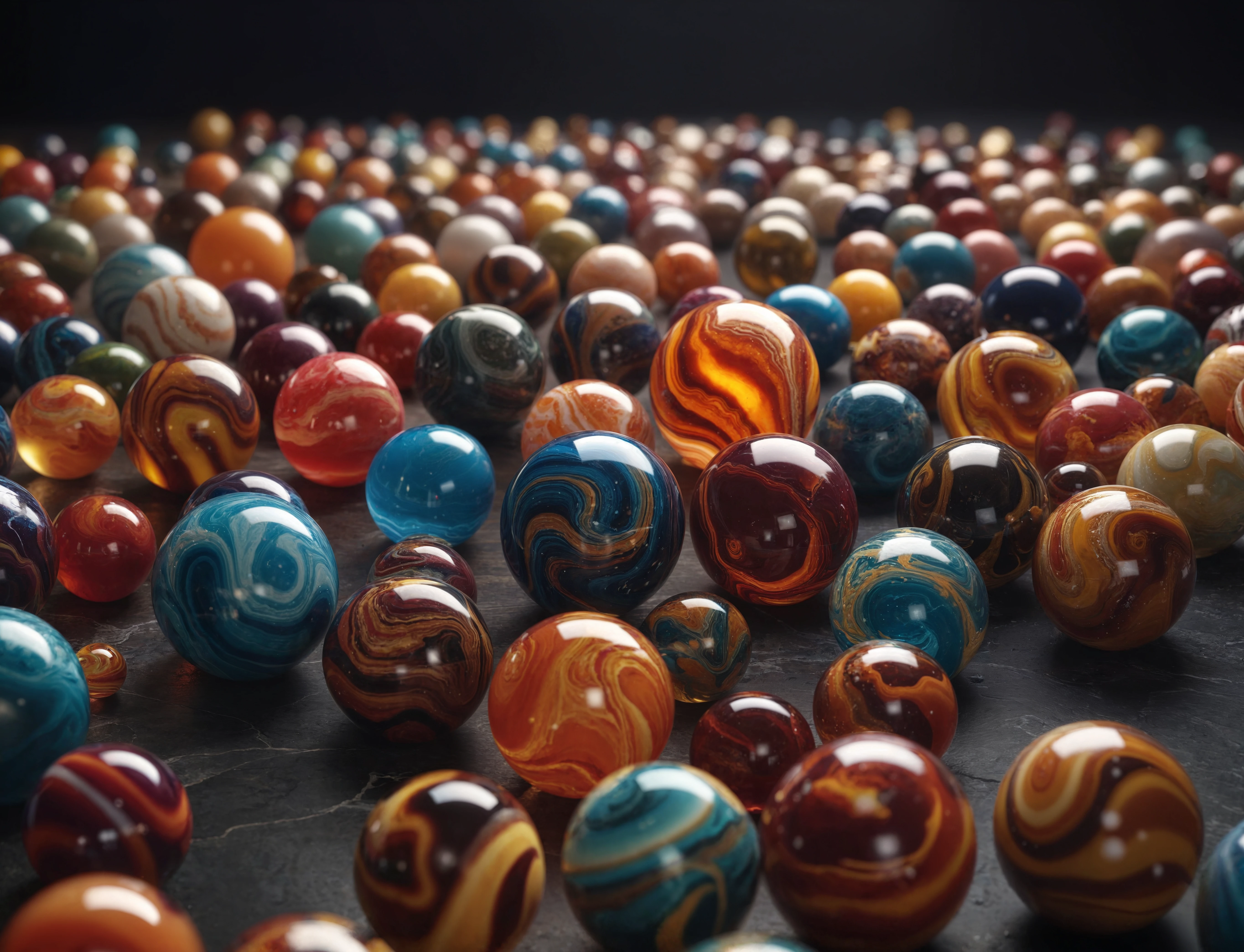 cinematic photo cinematic photo A captivating cinematic 3D render of a stunning collection of handmade marbles,each with a unique and vibrant color pattern. The marbles are displayed on a dark,polished surface,highlighting their intricate designs and rich colors. The various patterns range from swirling gradients to bold,geometric shapes. The overall atmosphere of the image is vibrant and eye-catching,drawing viewers in with its mesmerizing beauty.,cinematic,poster,3d render,vibrant,photo,cinematic photorealistic,8k uhd natural lighting,raw,rich,intricate details,key visual,atmospheric lighting,35mm photograph,film,bokeh,professional,4k,highly detailed . 35mm photograph,film,bokeh,professional,4k,highly detailed,cinematic,colorful background,concept art,8k,dramatic lighting,high detail,highly detailed,hyper realistic,intricate,intricate sharp details,octane render,smooth,studio lighting,trending on artstation.,cinematic photorealistic,8k uhd natural lighting,raw,rich,intricate details,key visual,atmospheric lighting,35mm photograph,film,bokeh,professional,4k,highly detailed . 35mm photograph,film,bokeh,professional,4k,highly detailed