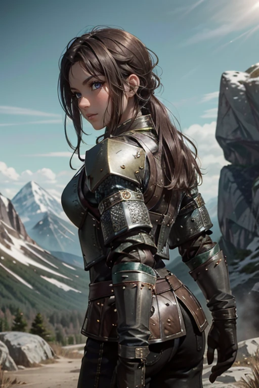 <lora:HXarmour_077:0.8>,mountain,Leaning forward,, hxarmour,1girl,(yellow armour:1.3),, ultra-detailed,extremely delicate and beautiful,(by exquisite colors block),masterpiece,best quality,unreal engine 5 rendering, light,movie,movie specffects,detailed details,HDR,UHD,8K,CG wallpaper,