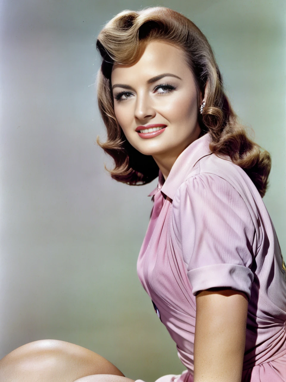 <lora:DonnaReed:1>  photo of  donna reed get a haircut, flirting with the viewer, high quality, masterpiece