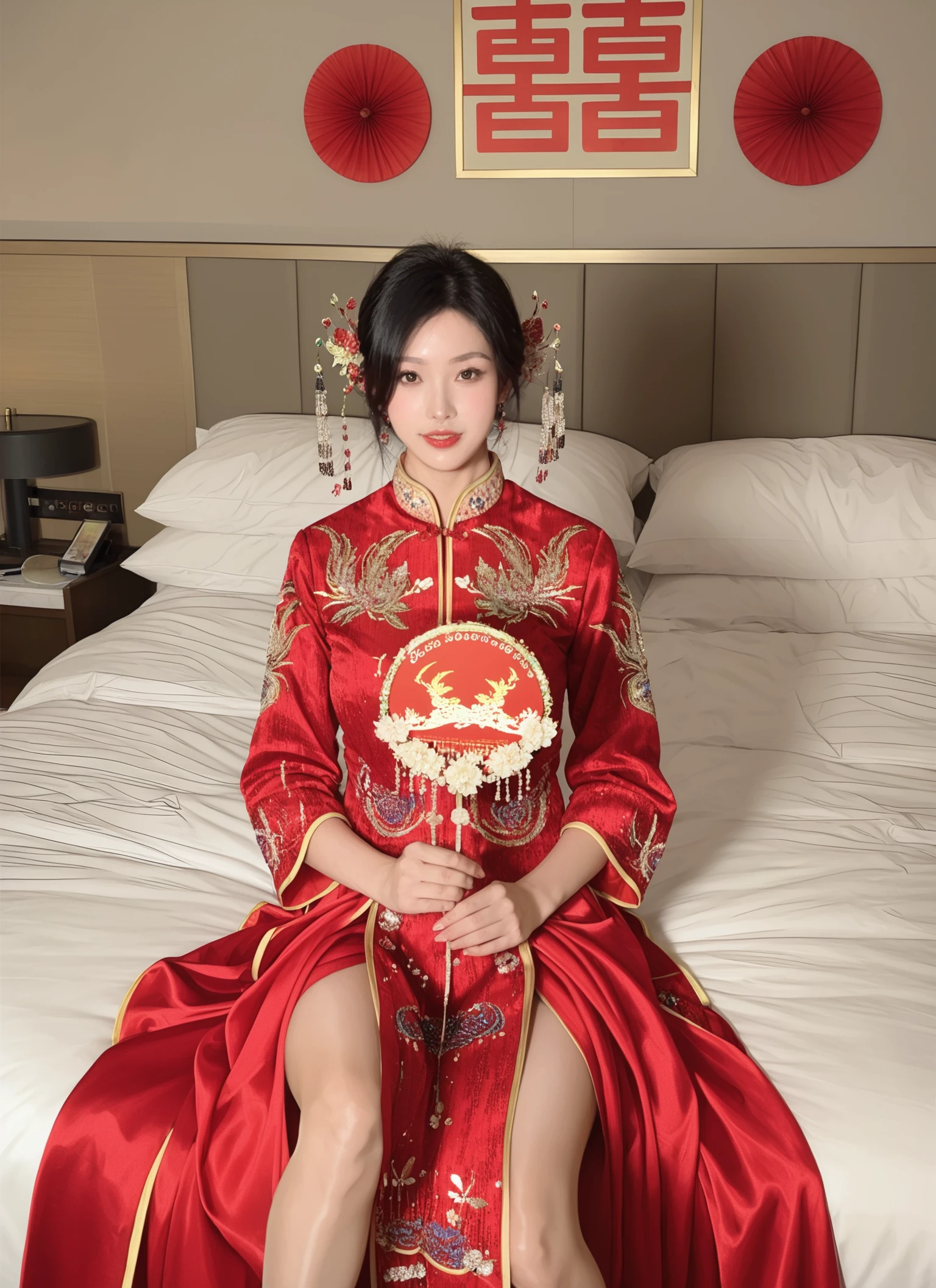 chinese red wedding dress v1.0