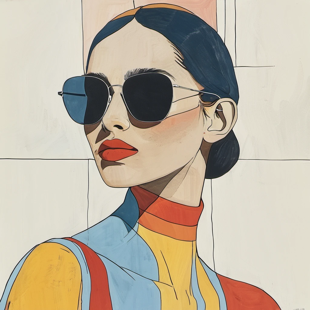 a woman wearing sunglasses
