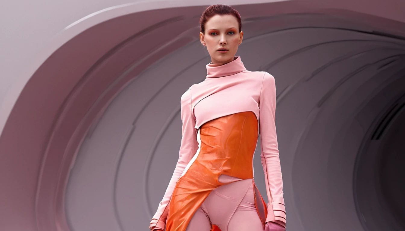 embedding:lescolors woman in scifi fashion futuristic fashion