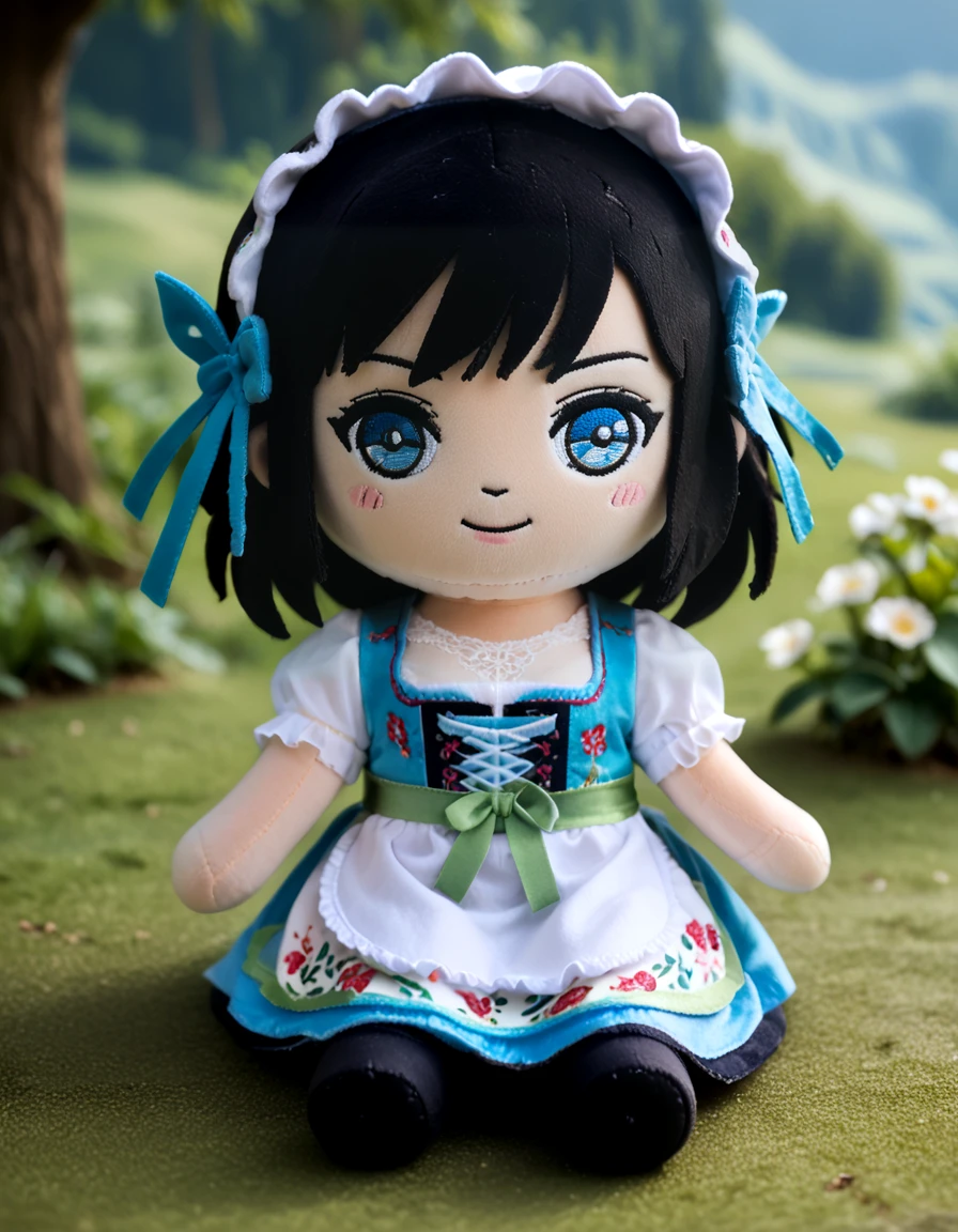 score_9, score_8_up, score_7_up,
source_photo,
1girl wearing dirndl dress, floral print,
 fantasy  background, scenery,
 <lora:dirndl_v2:1>
 <lora:woafu_plushify_pony:0.8> plushify, character stuffed toy, chibi