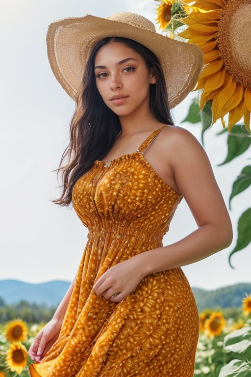 Merger_blake_weavia,
(walking through a field of sunflowers wearing a (summer dress:1.3) and sun hat, field, sunflowers, summer, scenic:1.2),
bokeh, f1.4, 40mm, photorealistic, raw, 8k, textured skin, skin pores, intricate details <lora:epi_noiseoffset2:1>, epiCRealism <lora:ClothingAdjuster3:-1>