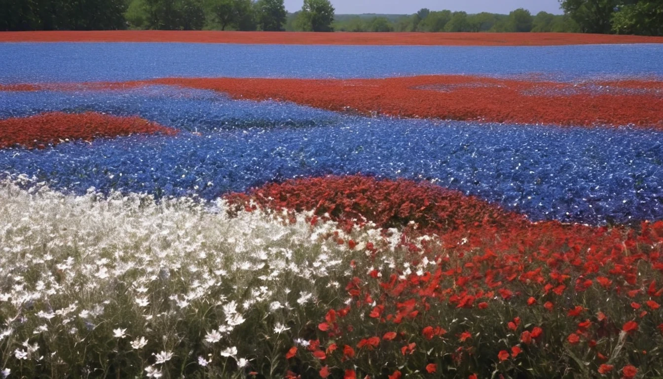 embedding:frenchcolors field of flowers