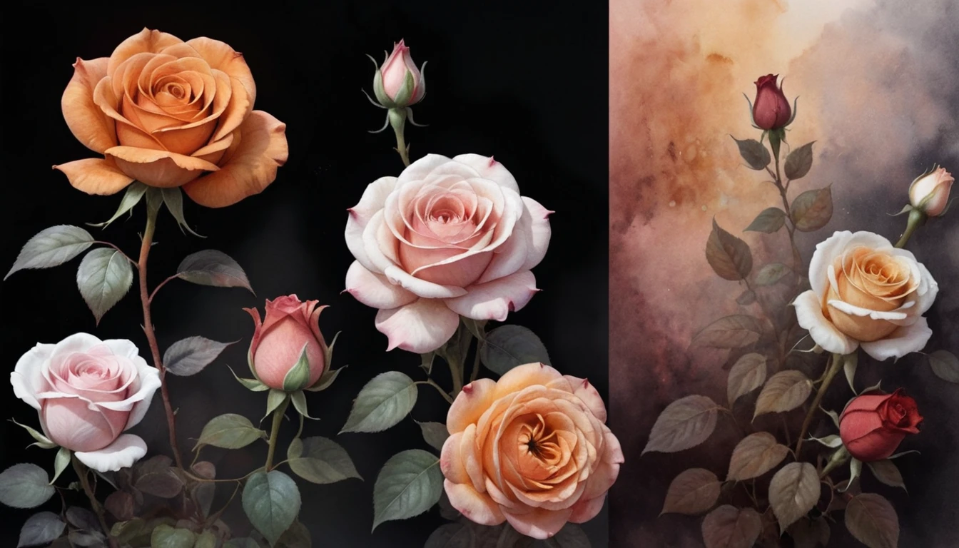 embedding:lescolors fantasy art in watercolors
