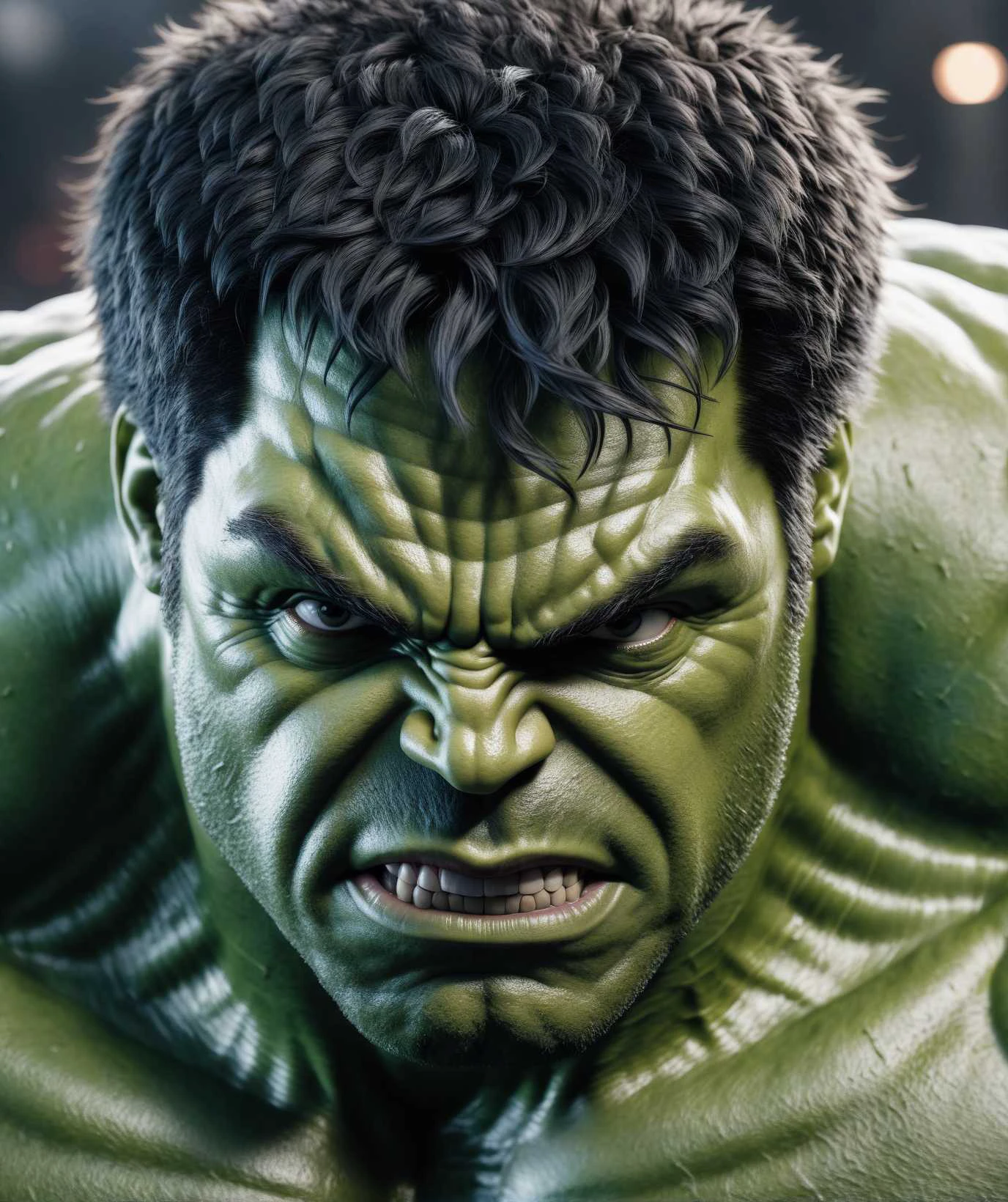 a photo of a hulk, cinematic realism, (closeup:0.65)