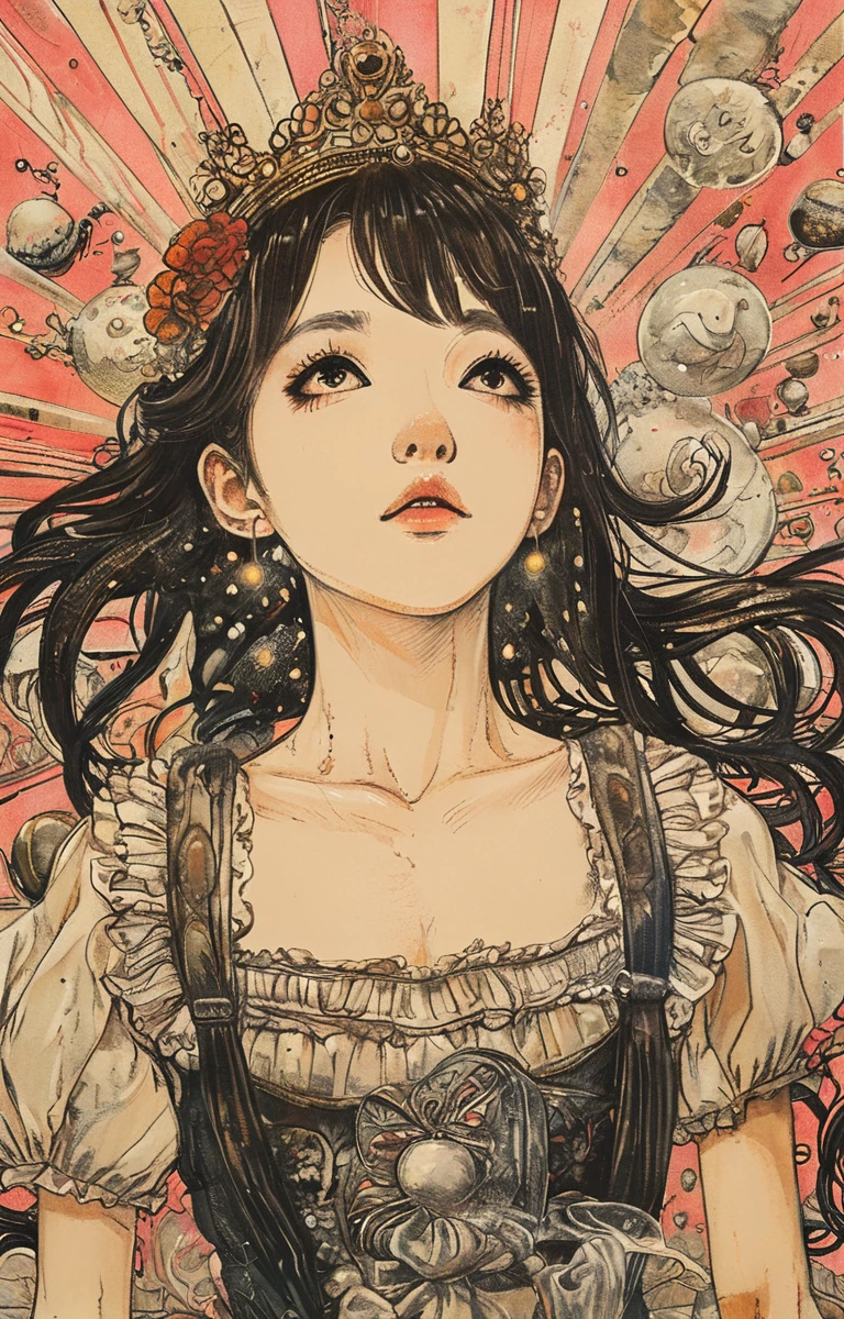 masterpiece,best quality,<lora:tbh204-sdxl:0.9>,illustration,style of Yuko Shimizu portrait of idolmaster cinderella girls,