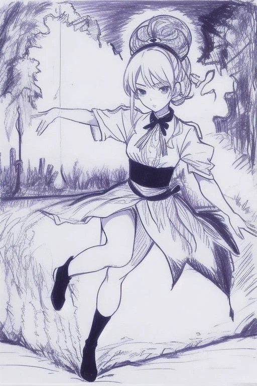 beautiful, masterpiece, cool anime girl Olya, in motion, sweet body