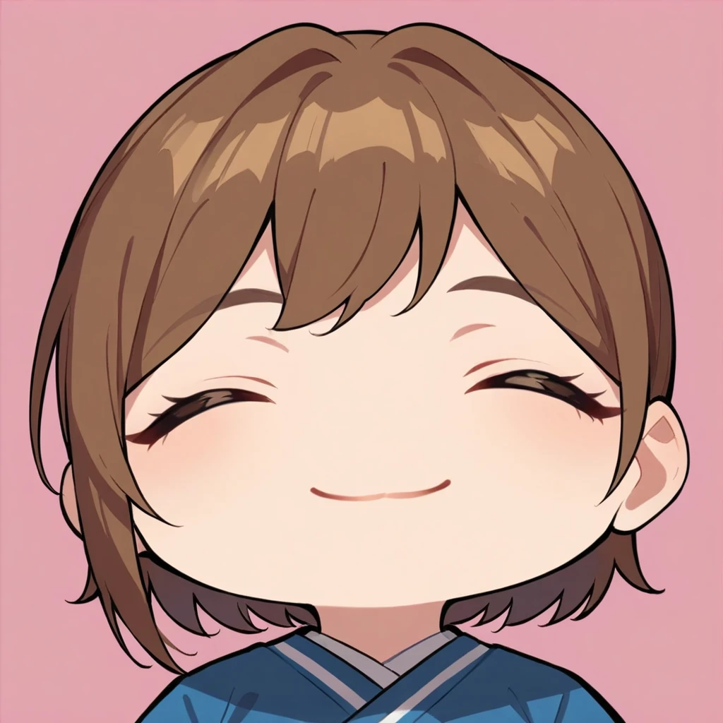 1girl,
solo, portrait, :3, smile, chibi, closed mouth, pink background, simple background, brown hair, brown eyes, closed eyes,
score_9, score_8_up, score_7_up, source_anime
<lora:XL_mutsuki_face_(blue_archive)(pony)-000009:1>