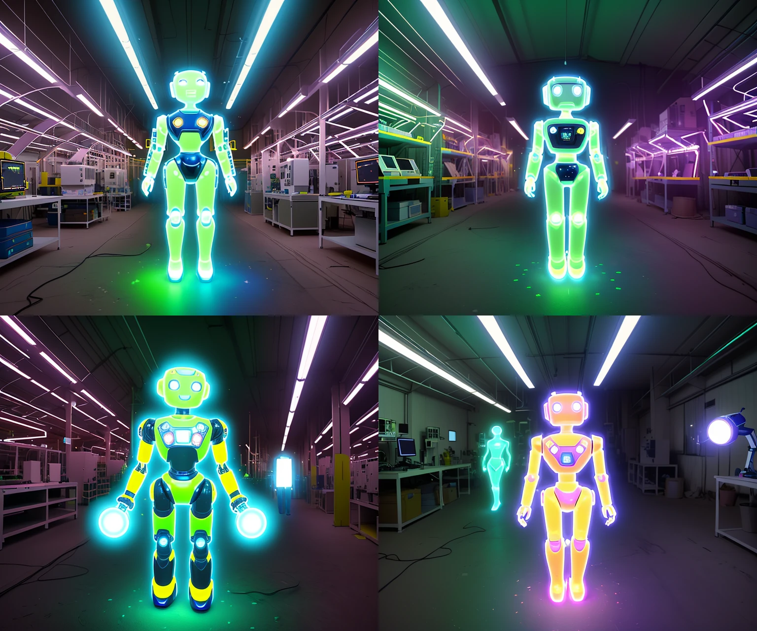RadientLuminara - Beings and Objects of Light, Glowing subjects, Vivid lightshift