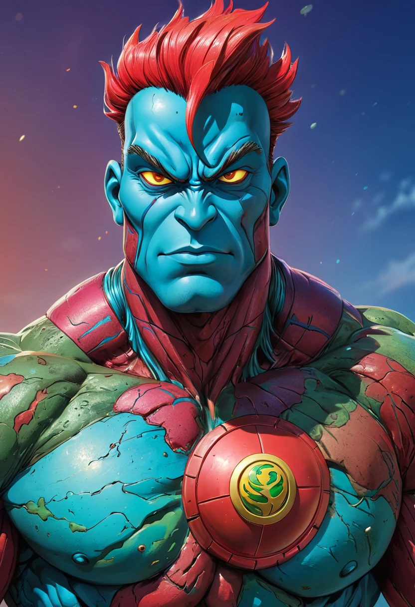 <lora:artfullyEXTRAVAGANZA_SDXL_V1:1>, artxtrvgnz, captain planet, detailed, uhd, 8k