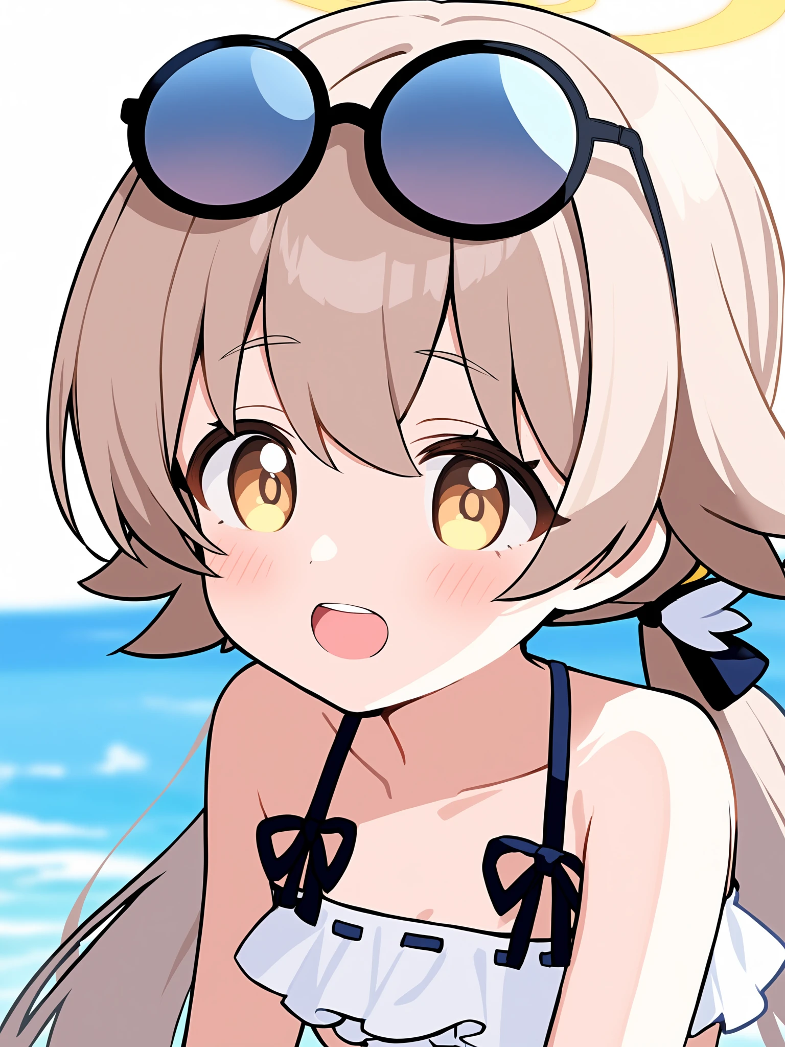 1girl, hifumi \(swimsuit\) \(blue archive\), blue archive