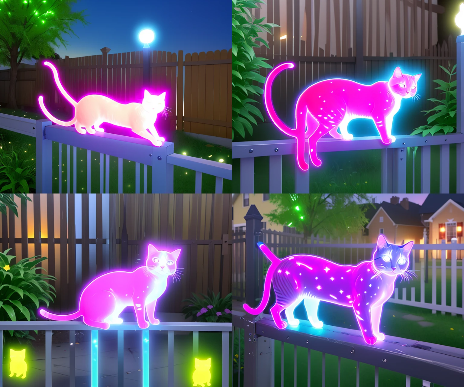 RadientLuminara - Beings and Objects of Light, Glowing subjects, Vivid lightshift