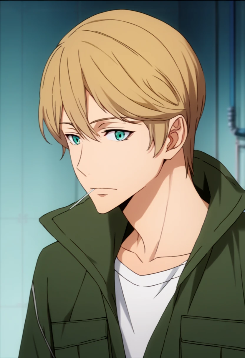 score_9, score_8_up, score_7_up, score_6_up, highly detailed, masterpiece, best quality,detailed,intricate details, amazing quality, best aesthetic, absurdres,,spanner, blonde hair, green eyes, 1boy, male focus, candy, green jumpsuit<lora:EMS-391482-EMS:1.000000>