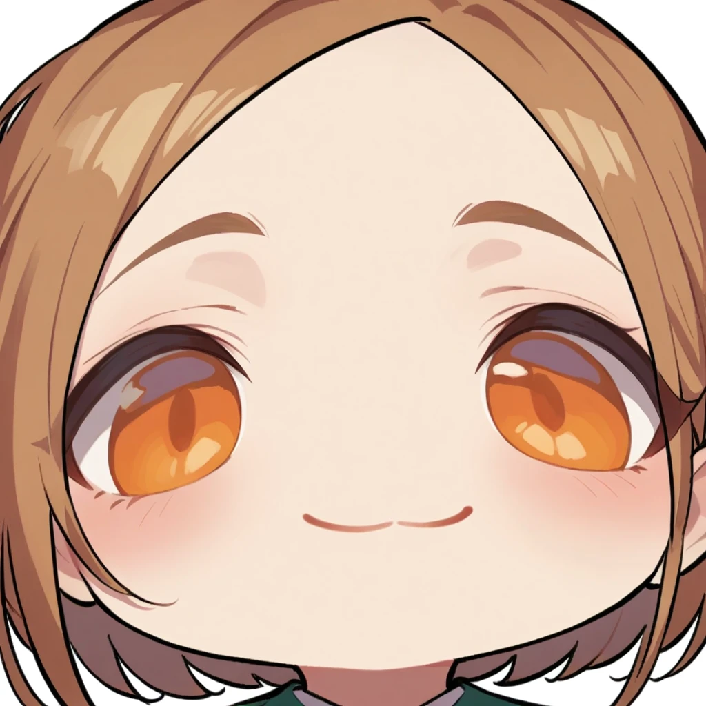 1girl, 
solo, portrait, :3, smile, chibi, closed mouth, blush, white background, orange eyes, simple background, half-closed eyes, 
score_9, score_8_up, score_7_up, source_anime
 <lora:XL_mutsuki_face_(blue_archive)(pony)-000009:1>