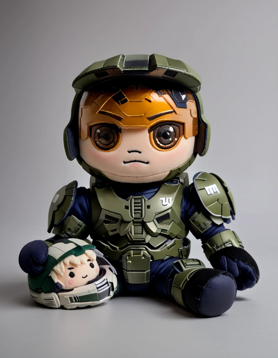 score_9, score_8_up, score_7_up,
1boy wearing h4lo armor, helmet removed,
looking at viewer,
<lora:halo_armor:1>
<lora:woafu_plushify_pony:0.8> ((plushify, character stuffed toy, chibi))