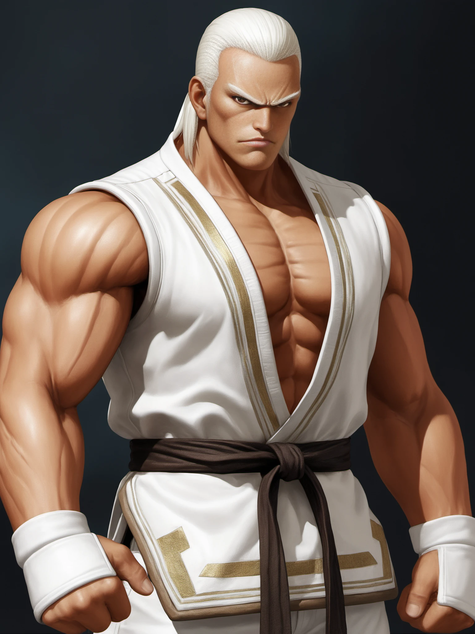 The King of Fighters,Goro Daimon:1.5(Excellent Work, Highest Quality, Extreme Details) King of fighters,game character. Realistic photography,ultra-realistic. Movie screen,soft colors,complex details,perfect hands,emphasized skin details,soft tones,complex facial features,flawless hands.,negative_hand,ng_deepnegative_v1_75t,