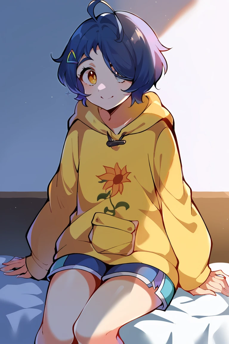 score_9, score_8_up, score_7_up, score_6_up, score_5_up, score_4_up,
BREAK
<lora:XL_C_AiOhtoWeighted-06:1>, a1ohto, yellow hoodie, smile,
BREAK
sitting down on bed, portrait, 
BREAK
indoors