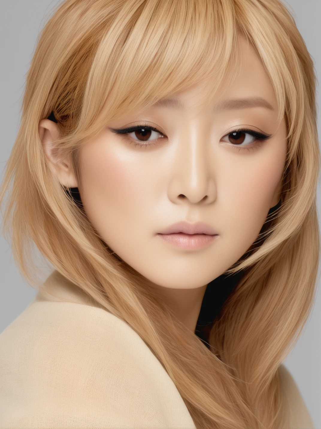 AyumiHamasaki, neutral expression