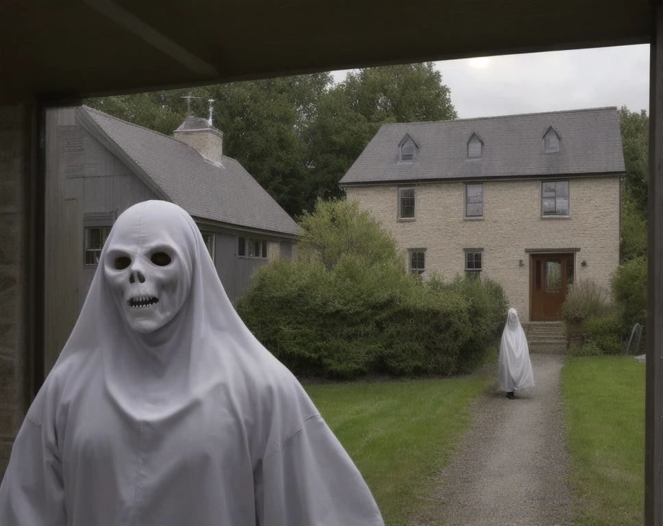 (masterpiece,best quality,ultra high res:1.1),(photo-realistic:1.1)
tack sharp focus
photograph from the front gate of a
farm house of horror
with a malevolent ghost glaring from inside an upstairs window
