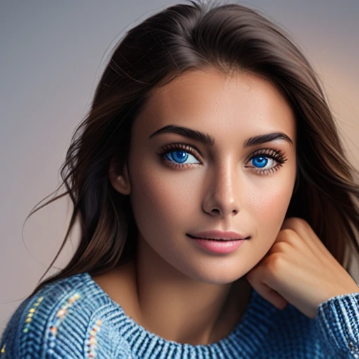 Photorealistic, rim lighting, film grain, studio lighting, ultra quality, sharp focus, tack sharp, dof, film grain, Fujifilm XT3, crystal clear, 8K UHD, highly detailed glossy eyes, high detailed skin, skin pores.
tan brunette blue eyes full body <lora:Watertribe_Ethnicity2-000013:1> sweater