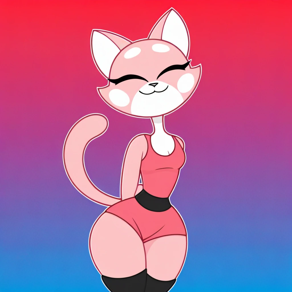 Blaze the cat, wide hips, cute, blushing, panties, cute, blushing, looking back, butt,