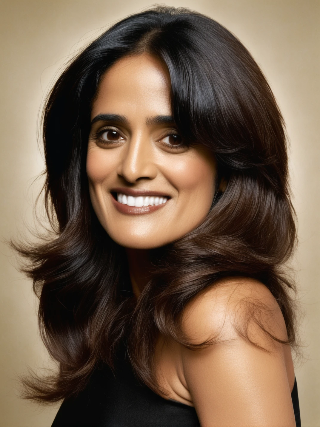 SalmaHayekPinaultXle, smile