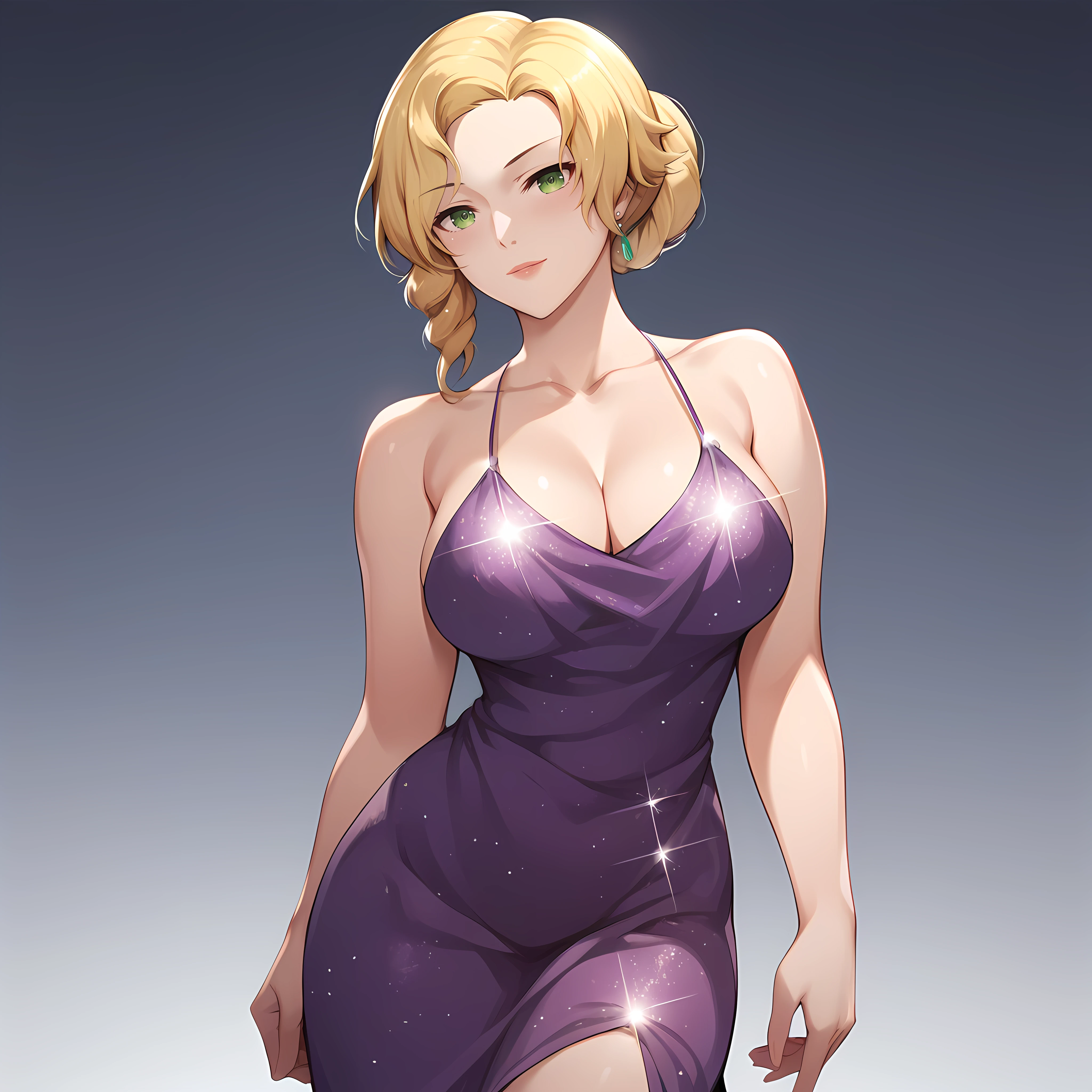 score_9,score_8_up,score_7_up,score_6_up,source_anime,rating_questionable,solo, 1girl, <lora:Glynda_Goodwitch_-_RWBY:0.7>  Glynda_RWBY, blonde hair, green eyes, sparkly purple dress, evening gown,, zPDXL2,