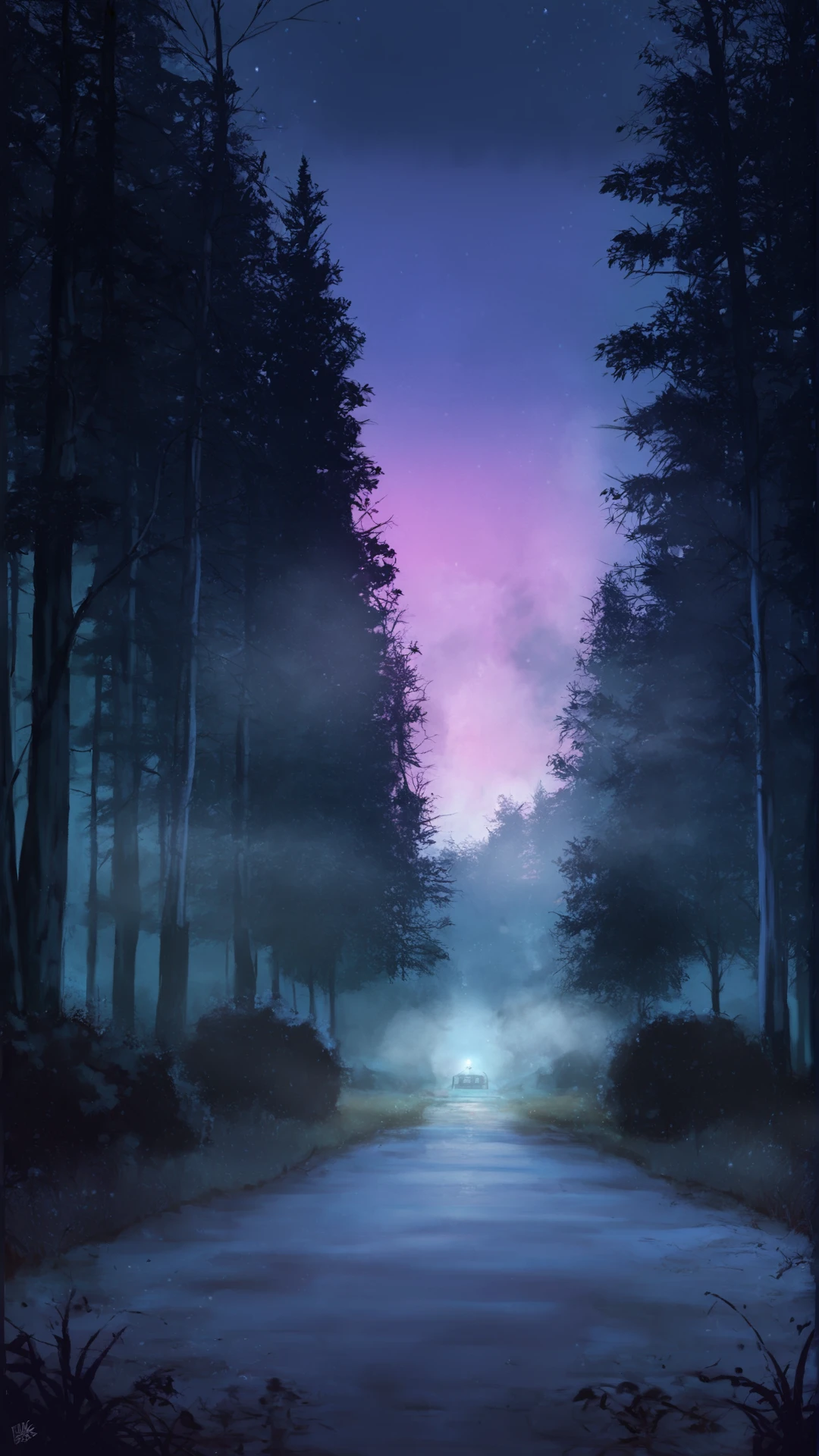 score_9, score_8_up, score_7_up, source_anime,
best quality, masterpiece, ultra detailed,
pov,
night, horror, dark colors, forest, cold light, HDR, cinematic, fog, 
amazing background, outdoors,
<lora:Everlasting_Summer_Vanilla_Backgrounds_by_GraffMetal:1>,